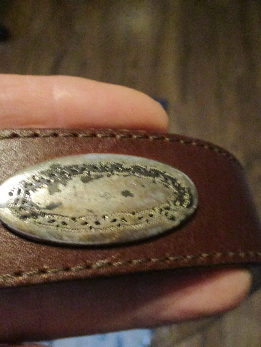 Men’s Brown Brighton Belt - Size 36  concho